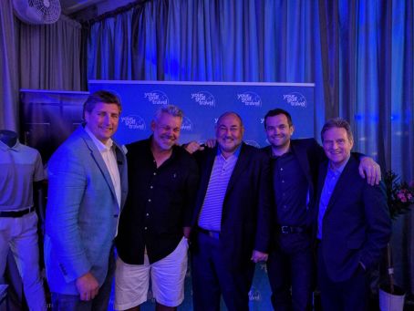 Darren Clarke, Chubby Chandler & David Livingstone at Your Golf Travel's Clubhouse